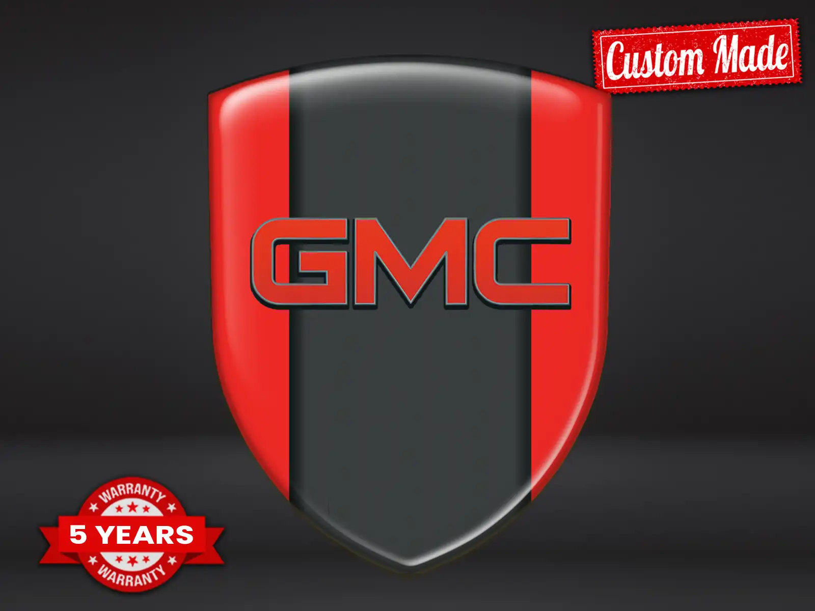 GMC Heckscheibenaufkleber Premium Anpassbar Maximal
